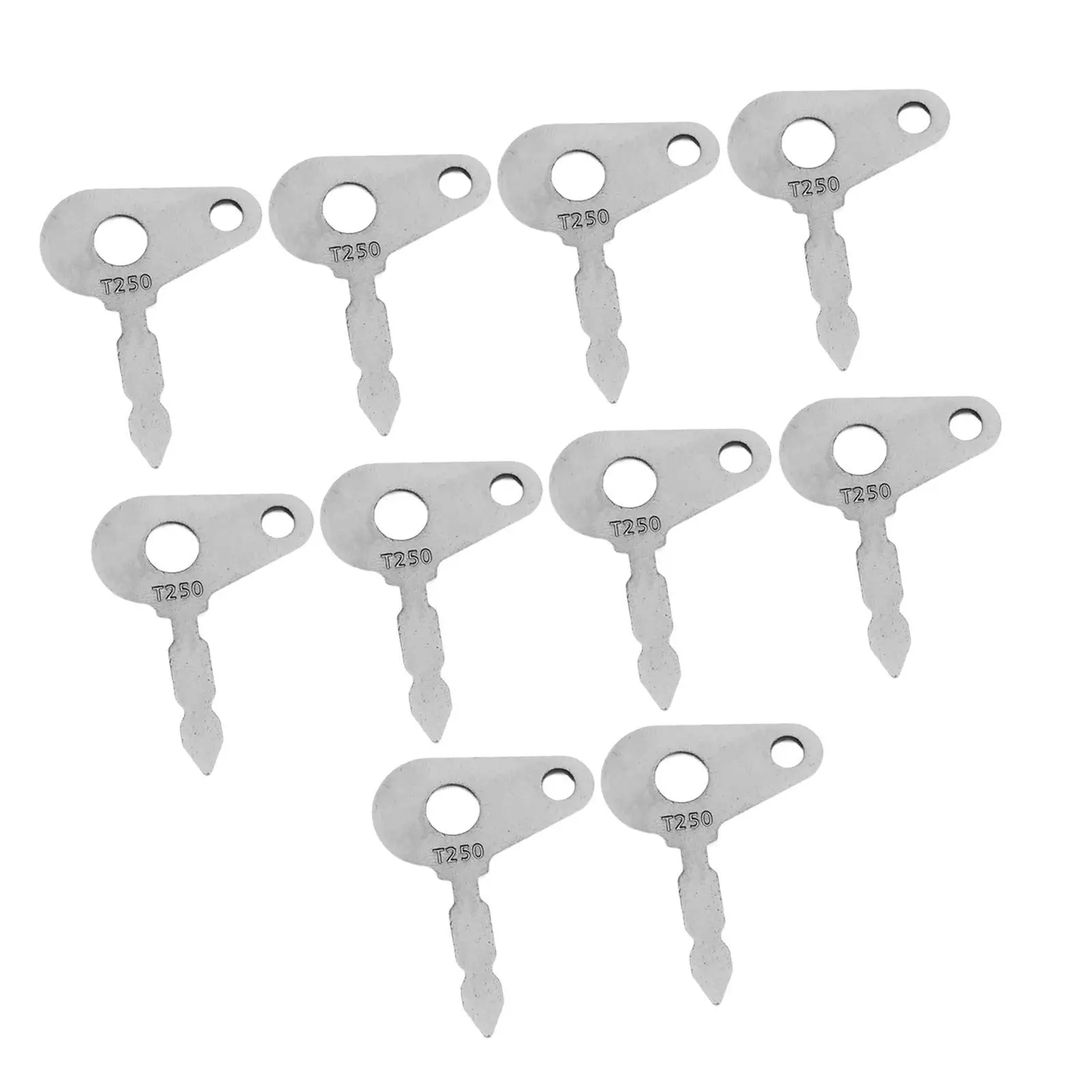 

10x Excavator Key Metal Multipurpose Sturdy Professional for Tractors Universal