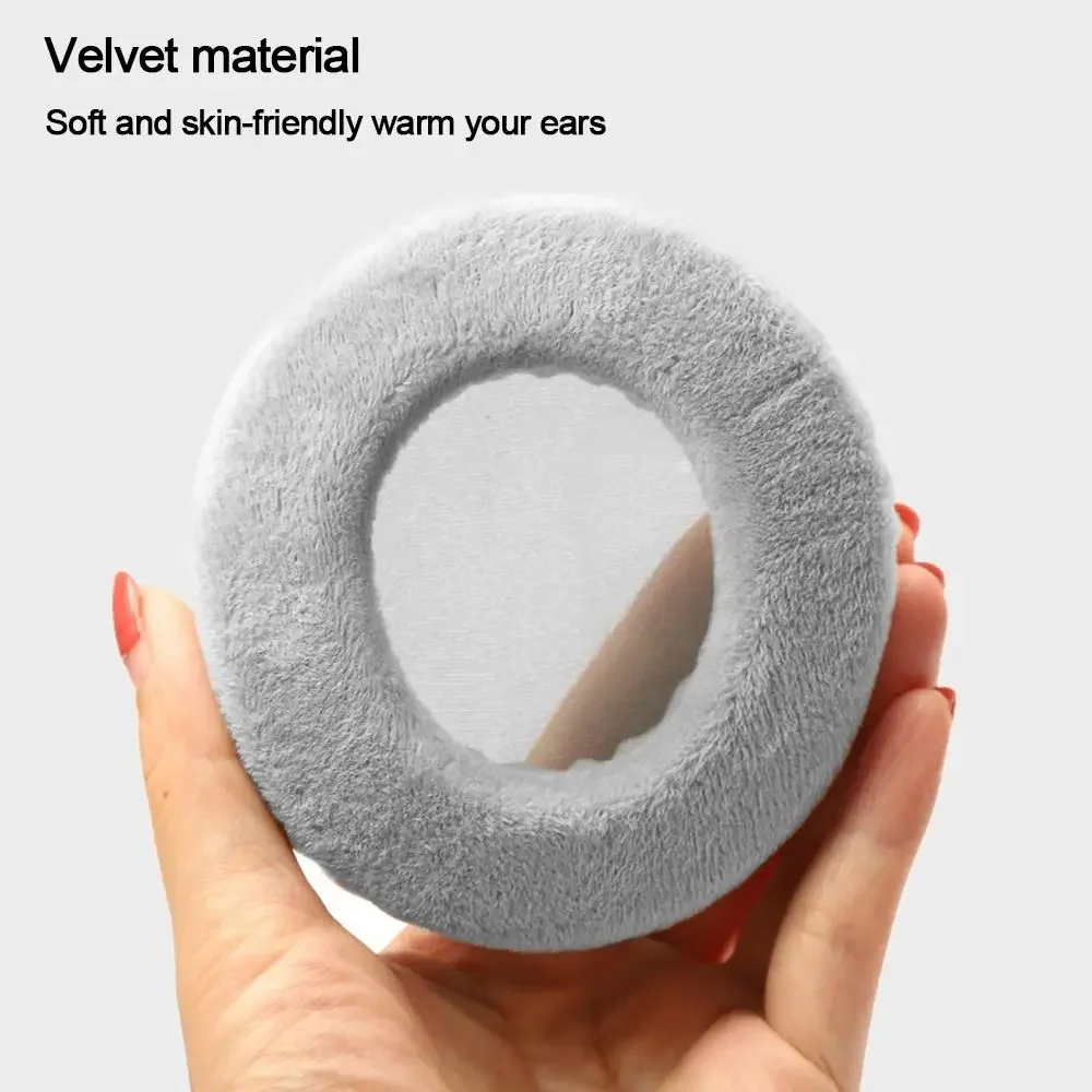 Novo veludo fone de ouvido almofada fone de ouvido earmuff capa de almofada substituição almofadas de ouvido flanela caso fone de ouvido