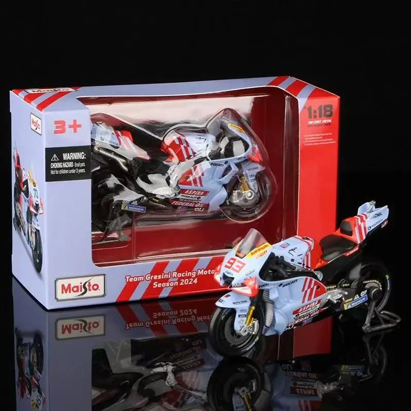 BBURAGO 1:18 Motorcycle #93 Marc Marquez #73 Alex Marquez GP Racing Motorcycle Simulation Model