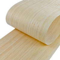 40x250cm Natural Bamboo Wood Veneer, Ideal for Furniture, Tables, Chairs, Wall Decoration, Artistic DIY Creations
