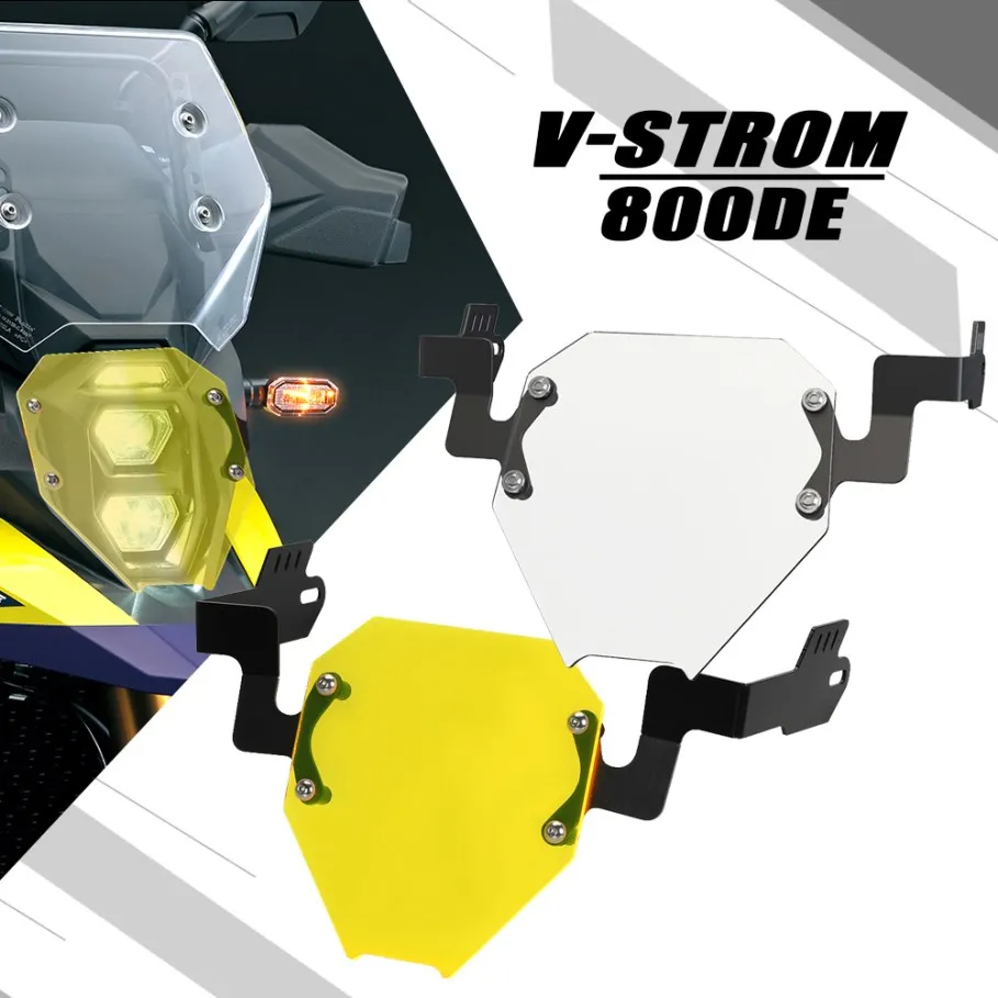 

2024 New Motorcycle Accessories Headlight Cover Protection Guard Acrylic Iron For Suzuki V-Strom 800DE Vstrom 800 DE 2023 2025