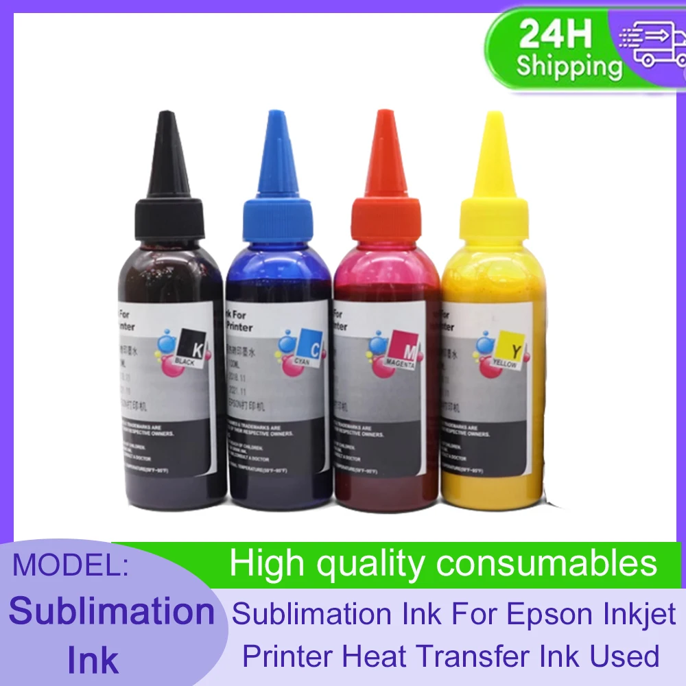 Vilaxh 400ml Universal Sublimation Ink  For Epson Inkjet Printer Heat Transfer Ink Used For Mug Cup T-Shirt