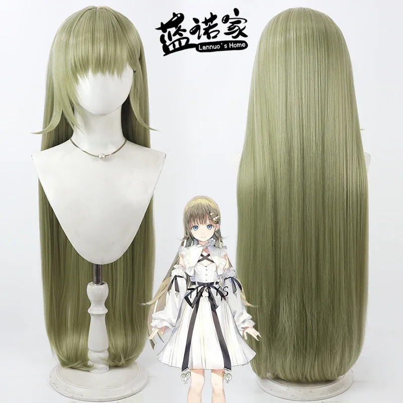 

NIJISANJI Virtual YouTube Risa Hanabusa Cos Cosplay Wig Halloween Party Prop Synthetic Hair Heat Resistant Fiber + Wig Cap