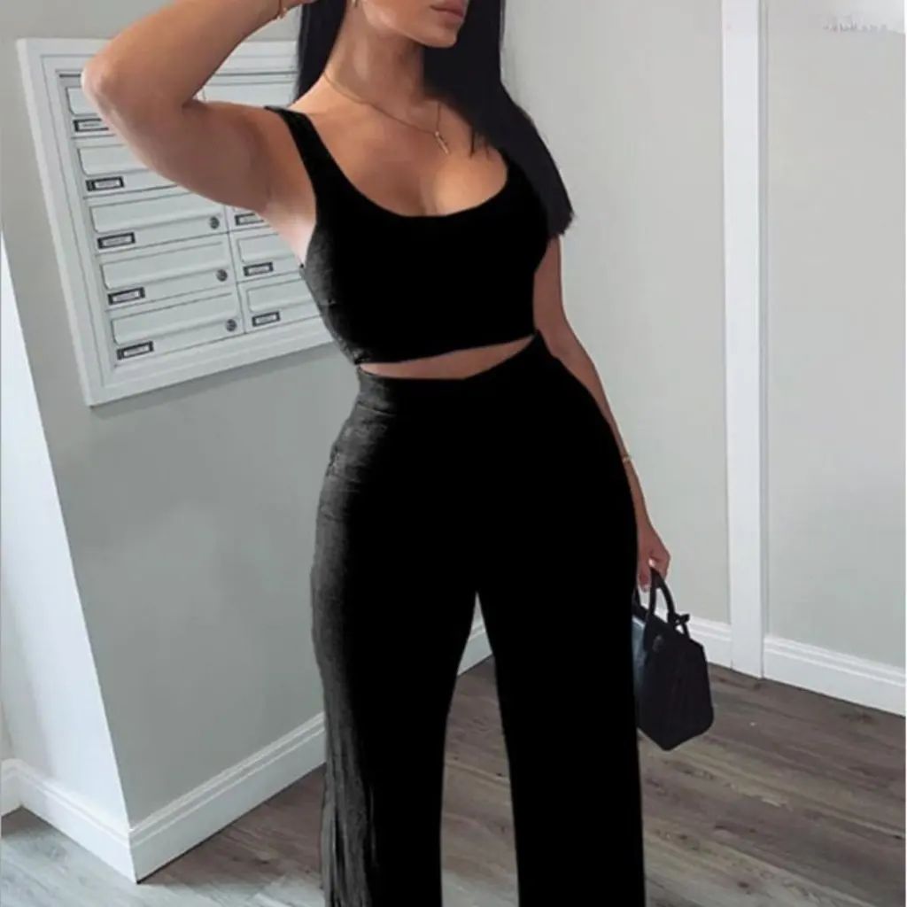 

Новый спортивный костюм для отдыха, жилет и брюки, комплект женской моды в европейском и американском стиле, желание