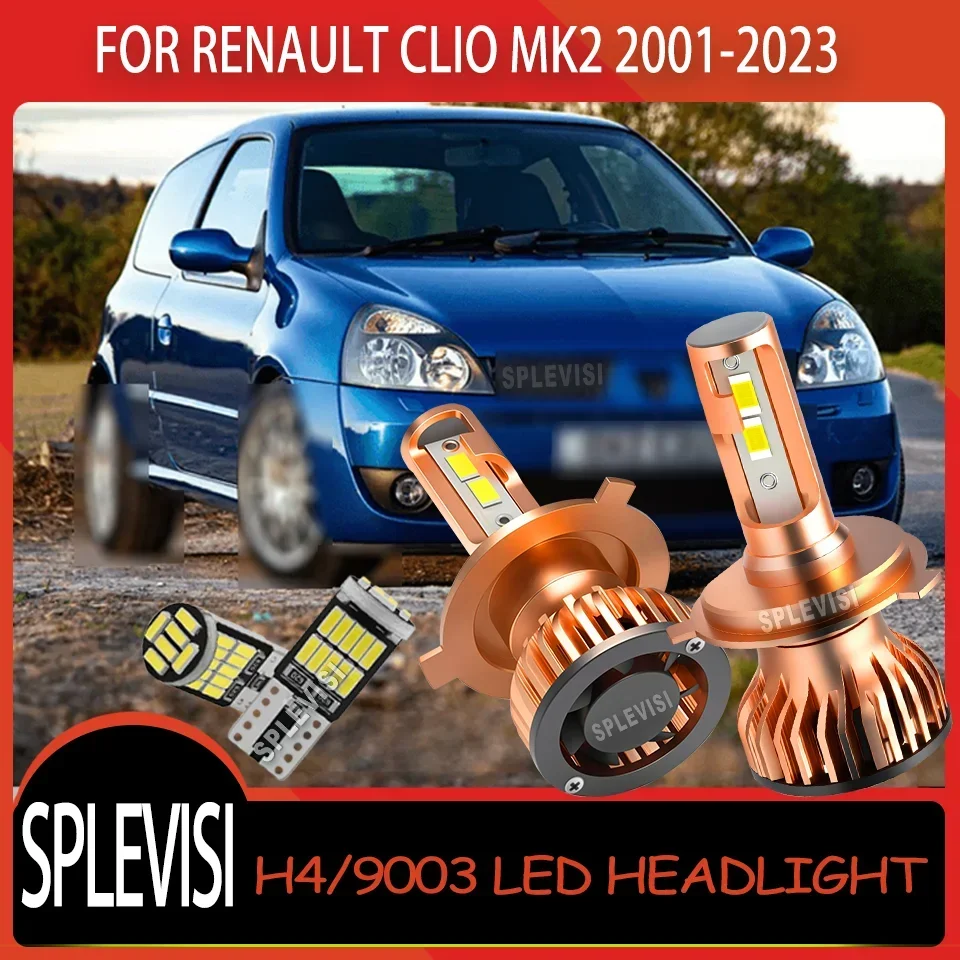 

Quick Installation Shockproof Build Enhanced Night Vision LED HEADLIGHT For Renault Clio MK2 2001 2002 2003 2004 2005 2006-2023