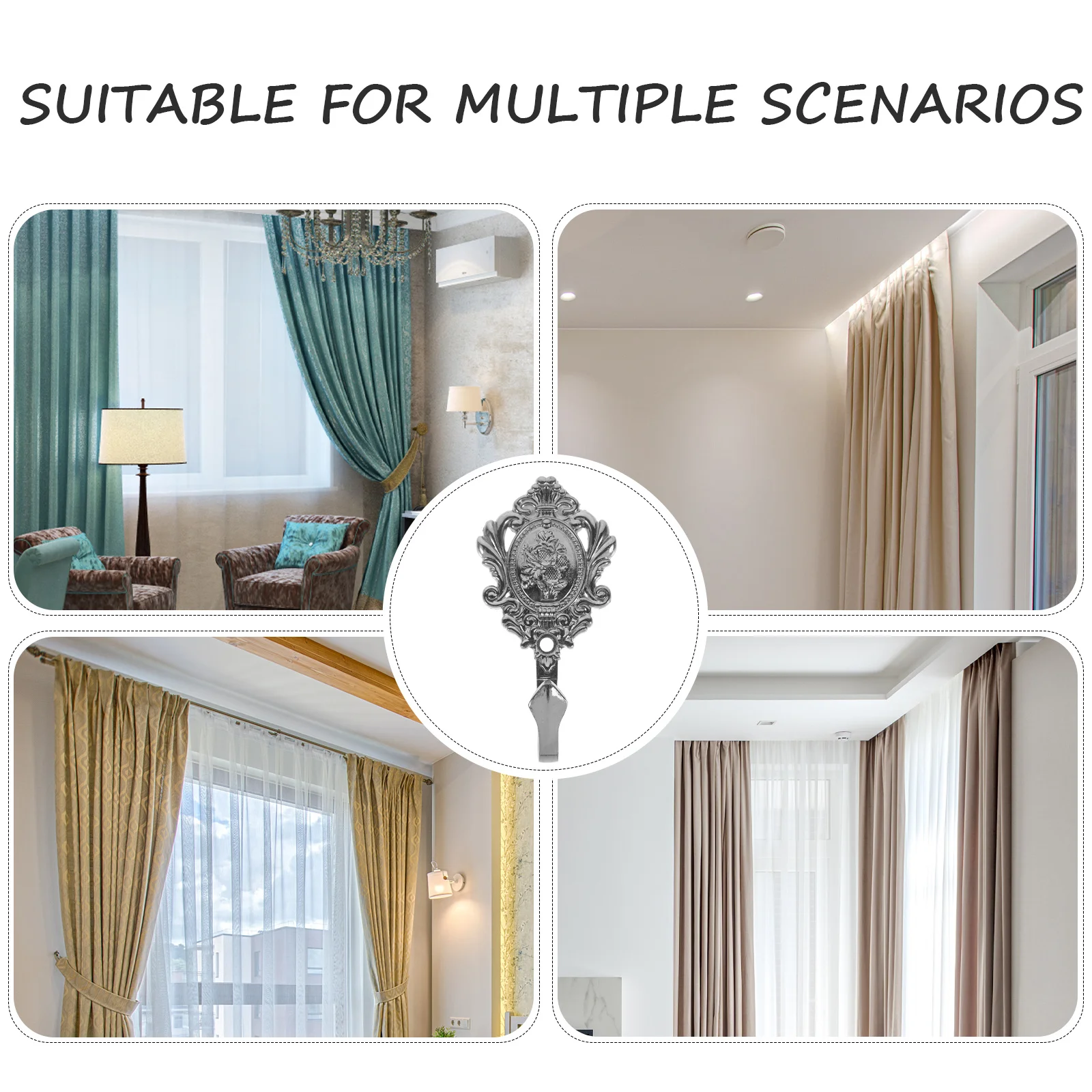 2 pçs liga de zinco cortina holdback ganchos 9 5x5cm bronze vintage rosa design elegante decoração cortinas quartos tradicionais