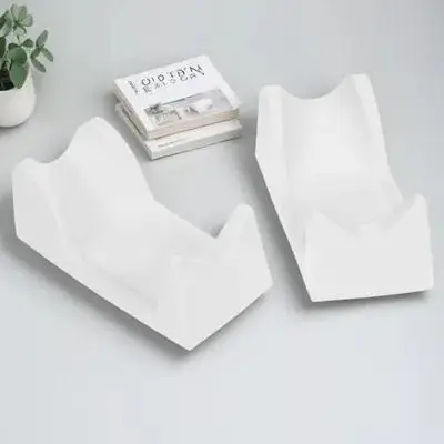 Sedile porta maniglia da 2 pezzi per lucidatrice elettrica per unghie, rack in plastica inodore con funzione di archiviazione, organizer da tavolo per nail art