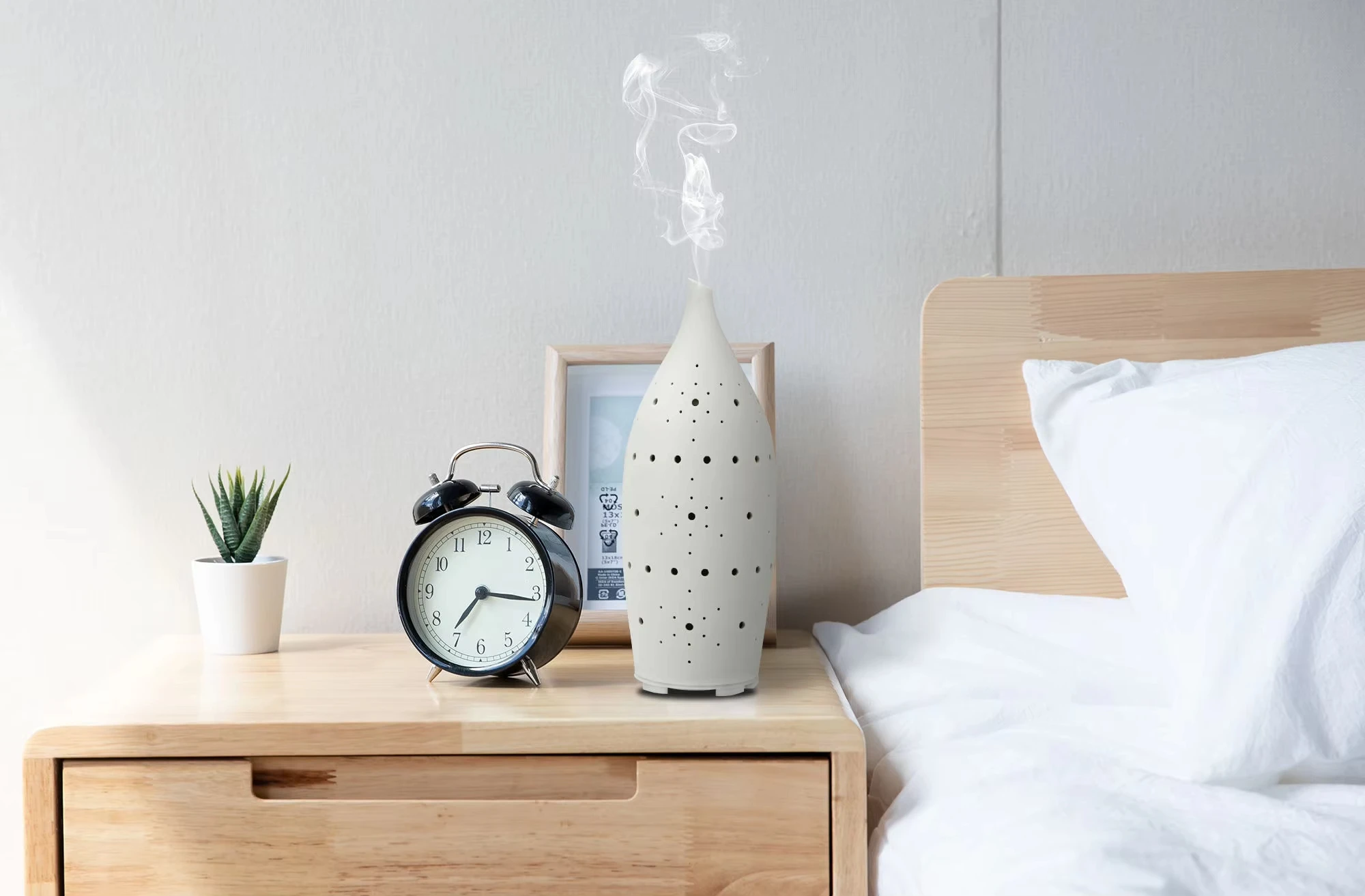 Luxury Ceramic Smart Scent Diffuser Natural Essential Oil WIFI & Bluetooth Control