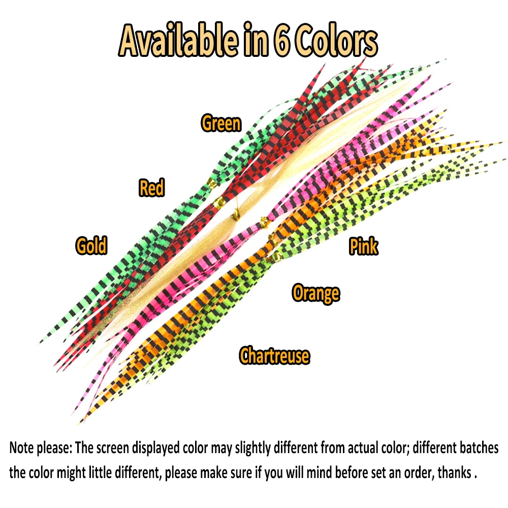 Wifreo 50 Fishing Silicone Skirt Assist hook Jig Head Saltwater Fishing Hook Lure Skirt Trailers Integrated Spinnerbait Buzzbait