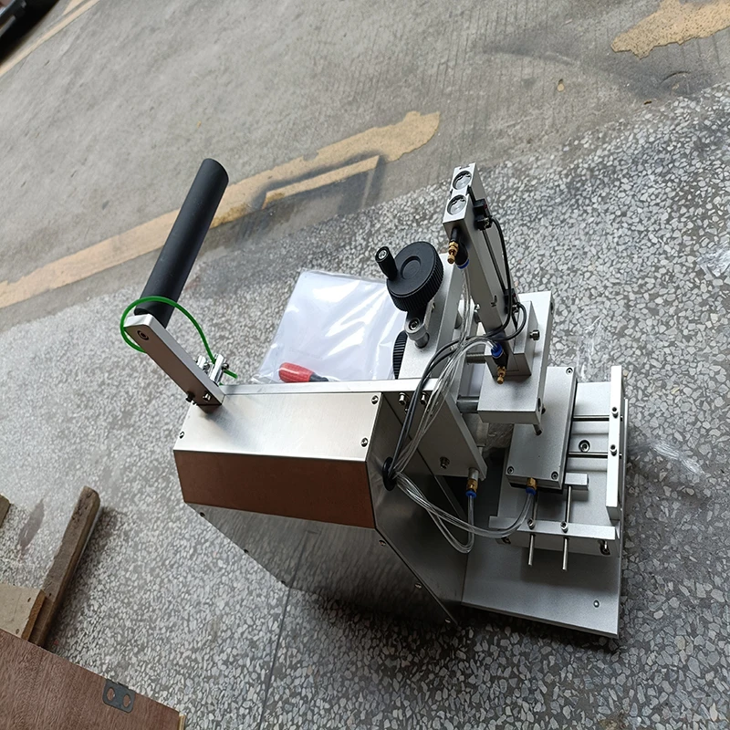 Label Markers Semi Automatic Pneumatic Flat Labeling Machine MT-60 Sticker Device for Juice Bottle Labeler 110/220V
