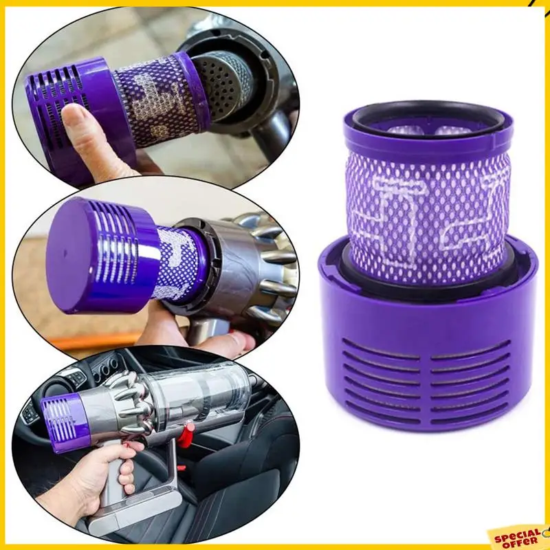 A24P 6 عبوات من فلاتر HEPA البديلة V10 لـ Dyson V10 SV12، رقم الجزء. 969082-01، قابل للغسل وإعادة الاستخدام