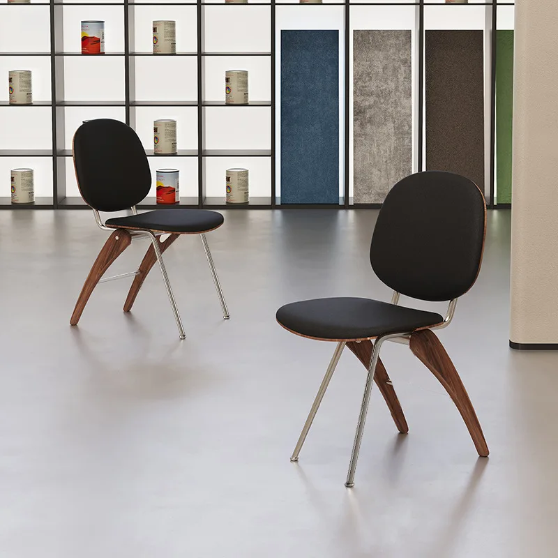 

Medieval solid wood dining chair light luxury senior 2025 new chair retro style dining table chair