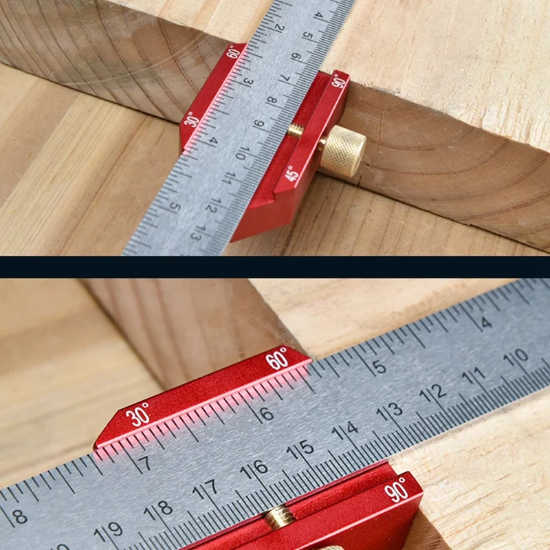 1 PCS Carpentry Design Ruler Measuring Angle Ruler Carpentry Angle Ruler Carpentry Side Ruler