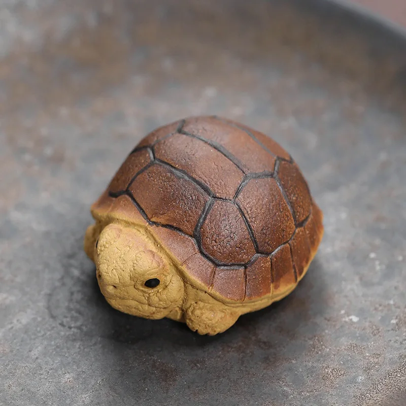 Yixing Clay Teapet Turtle Mini Bionic Tortoise Tea Ceremony Accessory