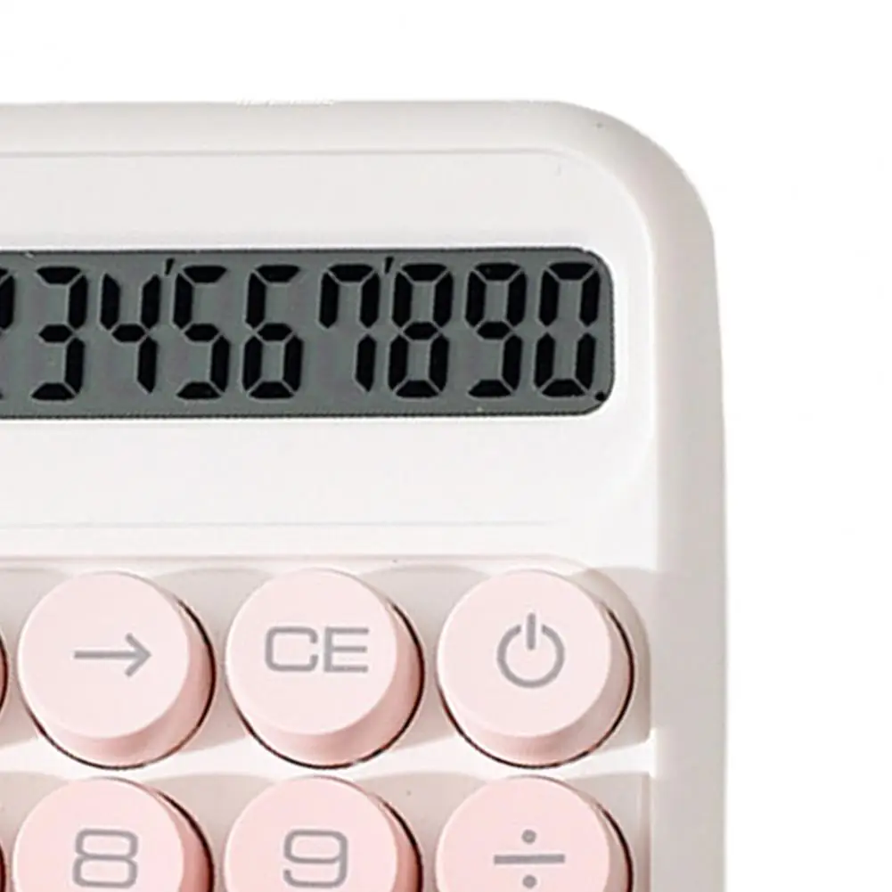 Retro Mechanical Calculator 10-Digit LED Display Calculator With Tilt Screen Tactile Keyboard Student Calculator For Office