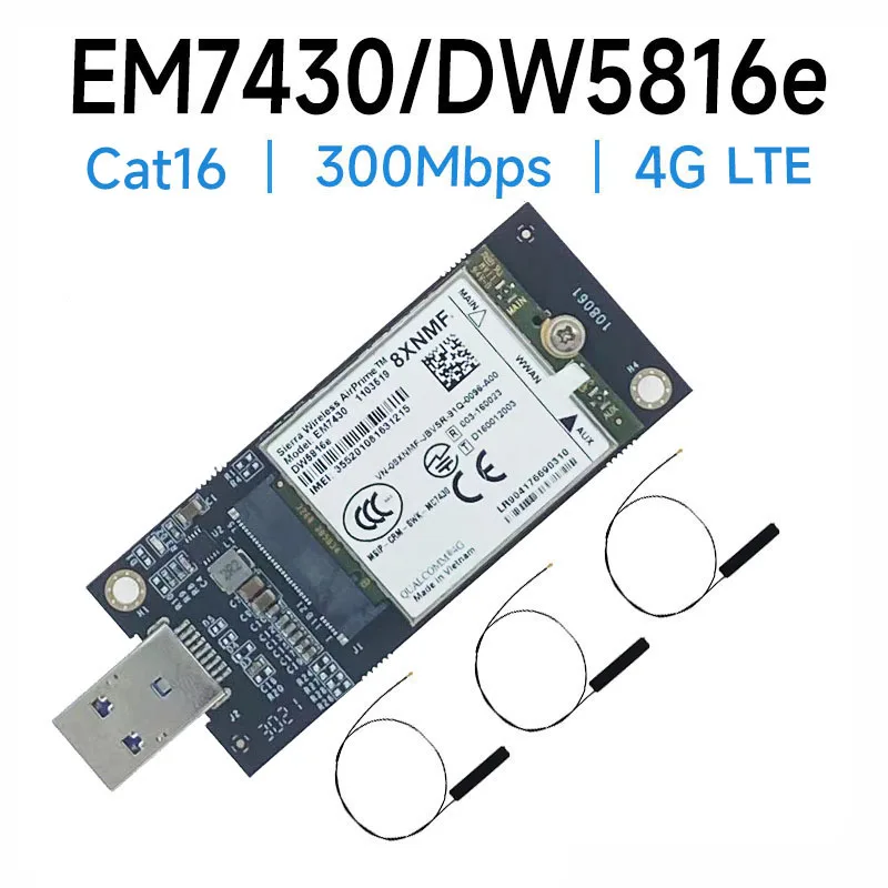 EM7430 DW5816e GOBI6000 4G LTE module DW5816 for Dell Latitude 7280 7285 7290 7389 7390 7480 7490 E7470 Cat6 DW5811e