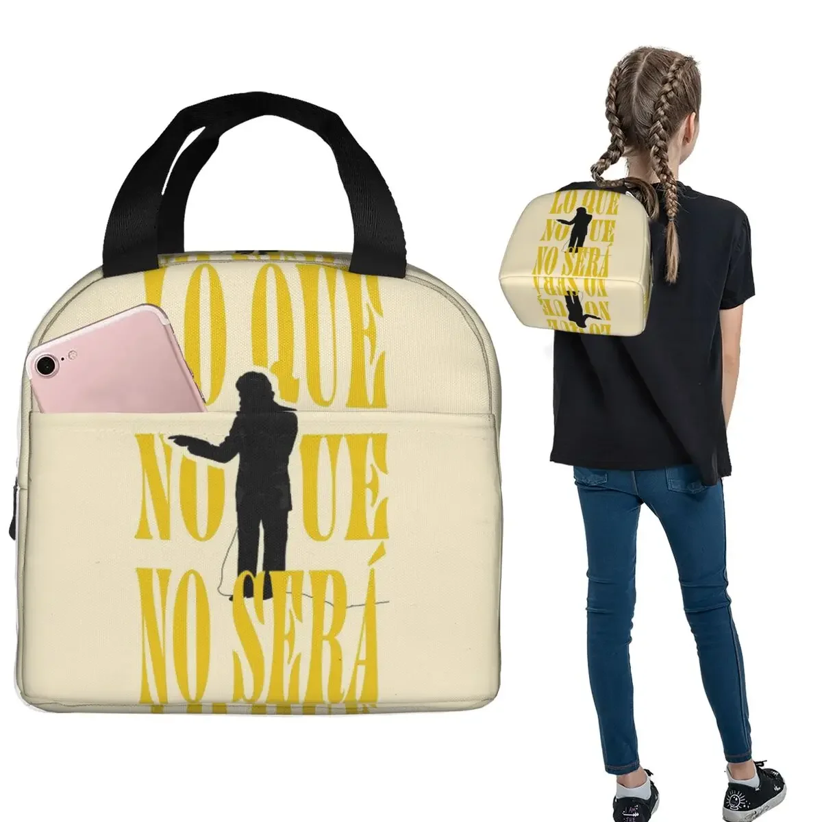 

Термосумка для обедов Luis Miguel Singer для женщин и детей, портативная сумка-ланчбокс для еды, термосумка-тоут