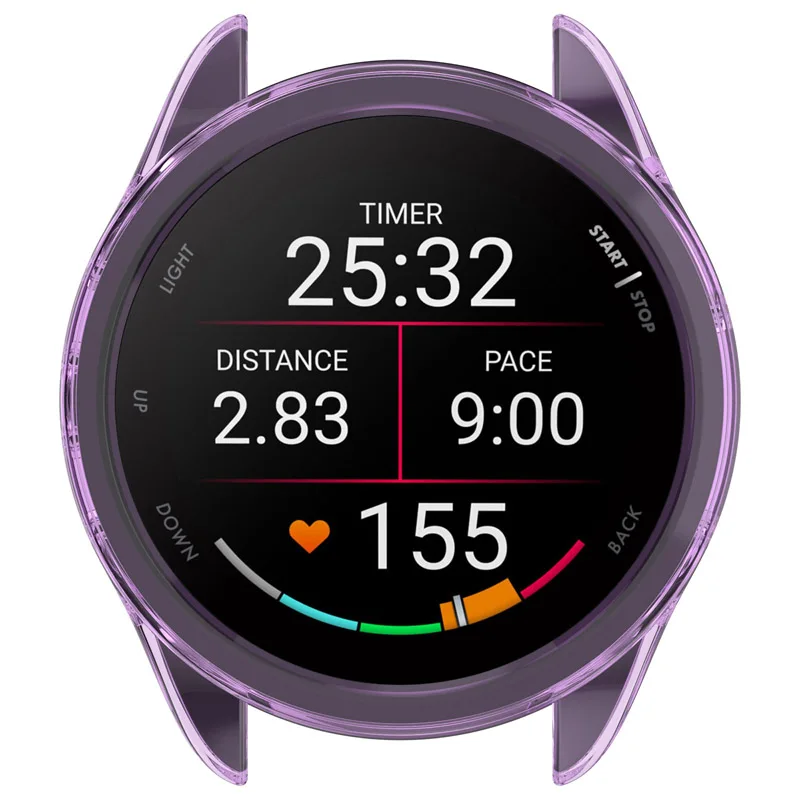 حافظة حماية لـ Garmin Forerunner 165 غطاء تغطية سيليكون من مادة TPU لحماية الشاشة ملحقات كاملة