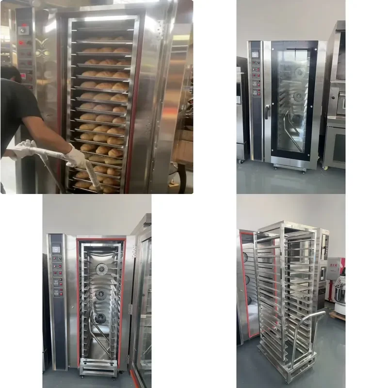 Commercial 16 Trays Trolley Hot Air Oven Baking Oven for Food Bakery Hot Air Circulation Baking Furnace