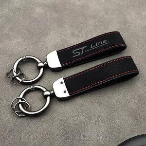 Wildleder -Schlüsselbund für Männer und Frauen, Luxusaccessoires, Puma, Mondeo, MK5, Kuga, Mk2, Focus, MK4, Fiesta, ST Line, 2023 8 Hauptverkäufe Schlüsselbund Neues Fiesta - №6