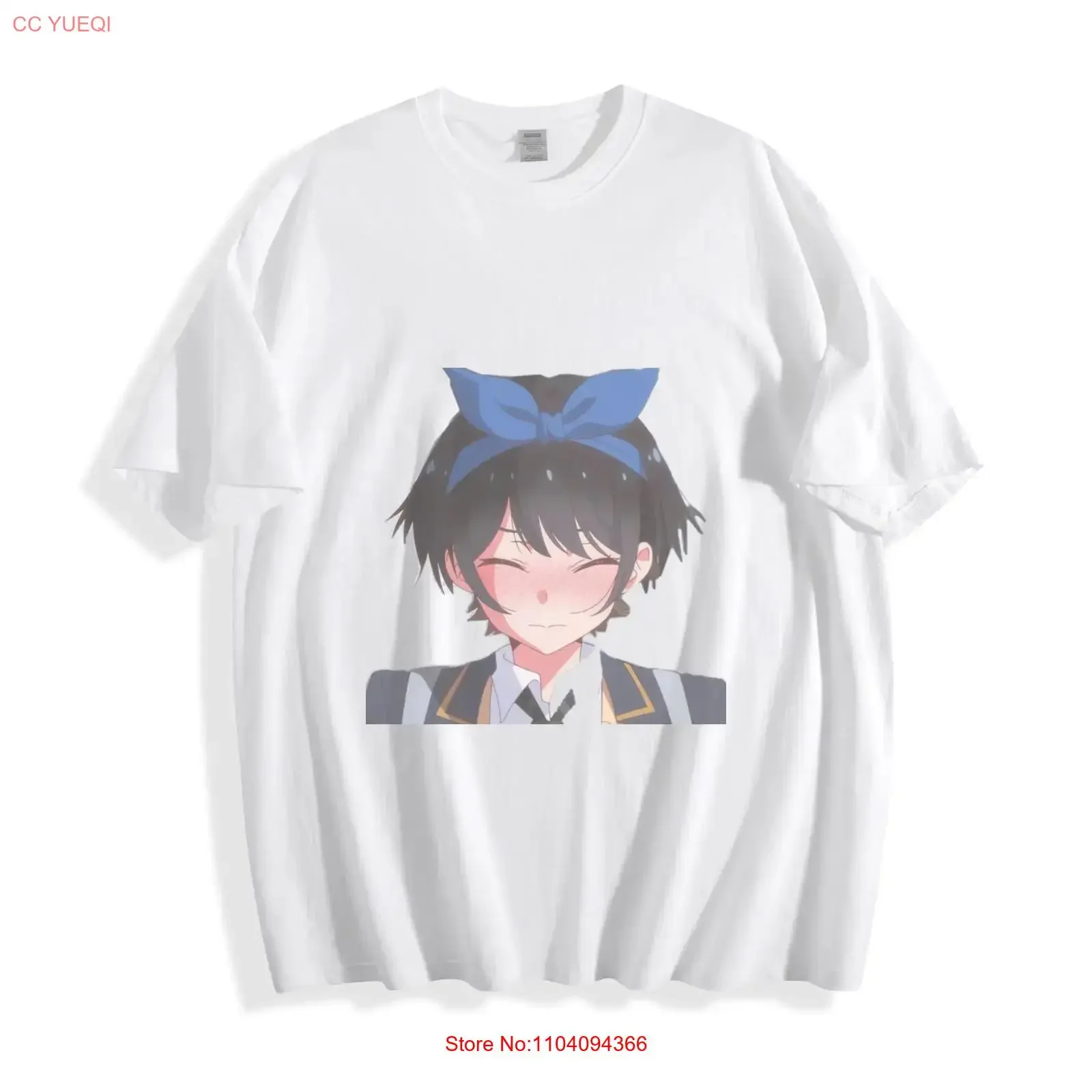 Rent a Girlfriend Sarashina Ruka T Shirt Cute Anime Blush Design  vintage Washed streetwear Breathable Soft Unisex Stylish