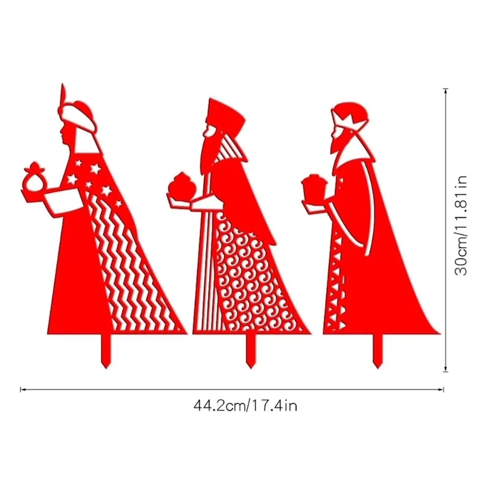 Christmas Yard Sign Stake Decor Flowerbed Decor Pathway R Decor Lawn Garden Stake