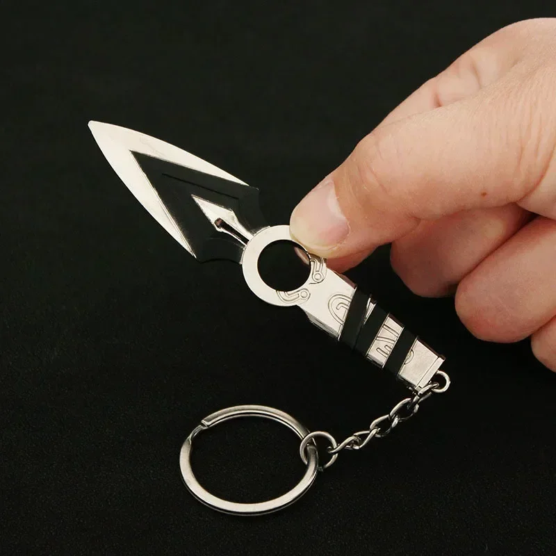 Valorant-llavero de arma JETT Kunai, modelo Reaver de 9cm, juego de Metal, ametralladora periférica, arma de Metal, regalos, juguetes para niños