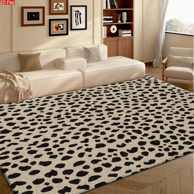 Classic Leopard Print Animal Pattern Carpet Flooring for Living Room Bedroom Sofa Rug Non Slip Washable Soft Floor Mat