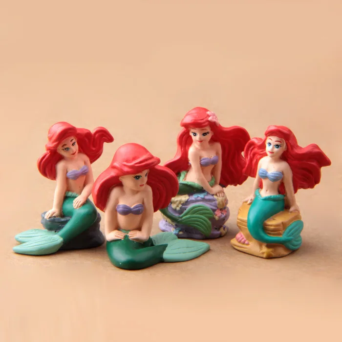 Mermaid Princess Animation DIY Micro Landscape Flower Pot Gardening Ornaments Hana No Ko Lunlun Bonsai Landscaping Figure Toys