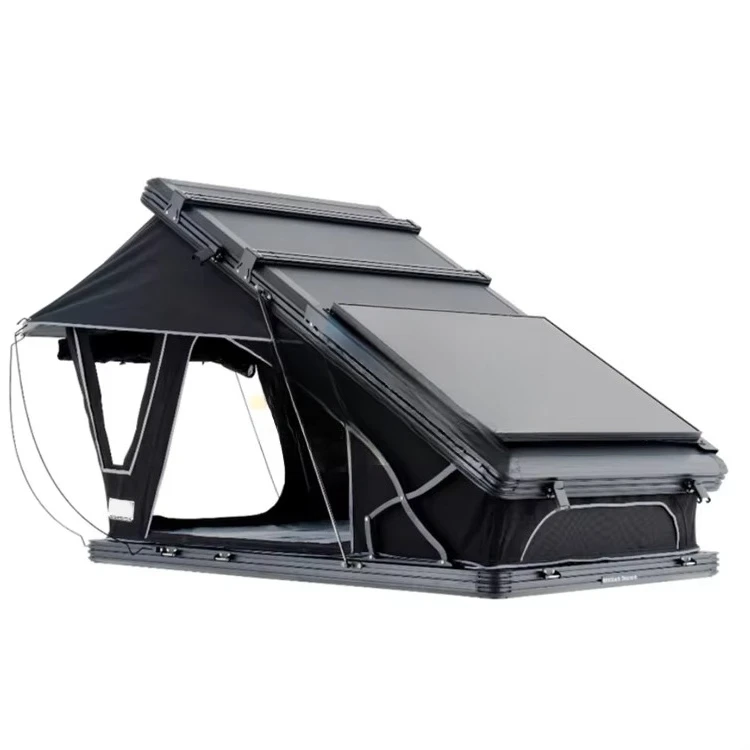 High Quality Roof Top Tent Pu3000mm Bracket Type Roof Tent Travel Hard Shell Rooftop Tent 4 Person For Outdoor
