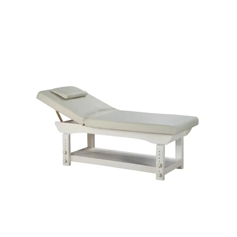 solid wood beaut bed massage bed with chest hole special show folding physiotherapy