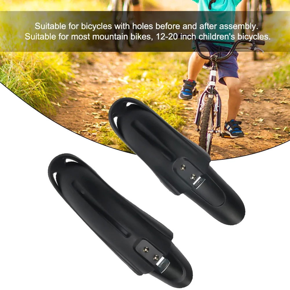 

1Pair PVC Bicycles Fenders MTB Bike Mud Front/Rear Guards Mudguard For 12-20 Inch Children Bike Mudguards Cycling Accessories