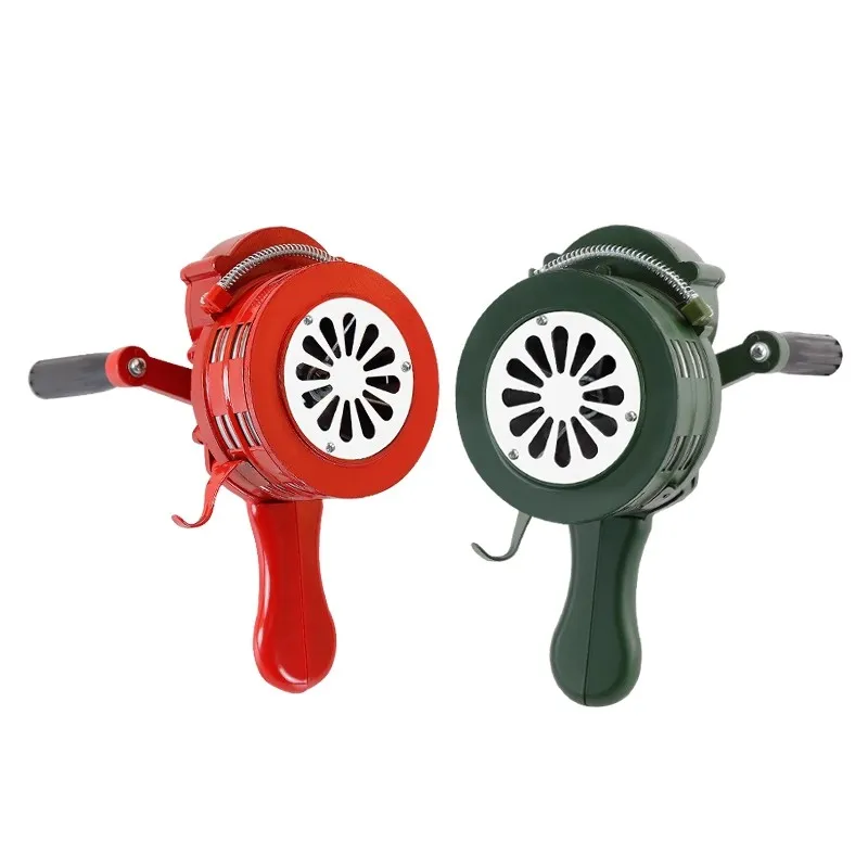 

Hand operated alarm LK-100 buzzer wind screw SY-200 portable aluminum alloy fire alarm