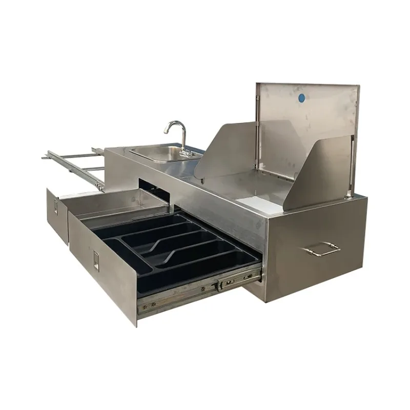 

Caravan Rv Camper Folding Sink Customized Stainless Steel 304 Sink And Stove Rv Kitchen Cabinets