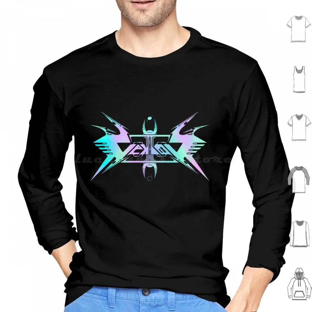 Vektor Hoodies Manga Longa Banda de Metal Thrash Metal Progressive Metal Warbringer Skeletonwitch Holocausto Tóxico