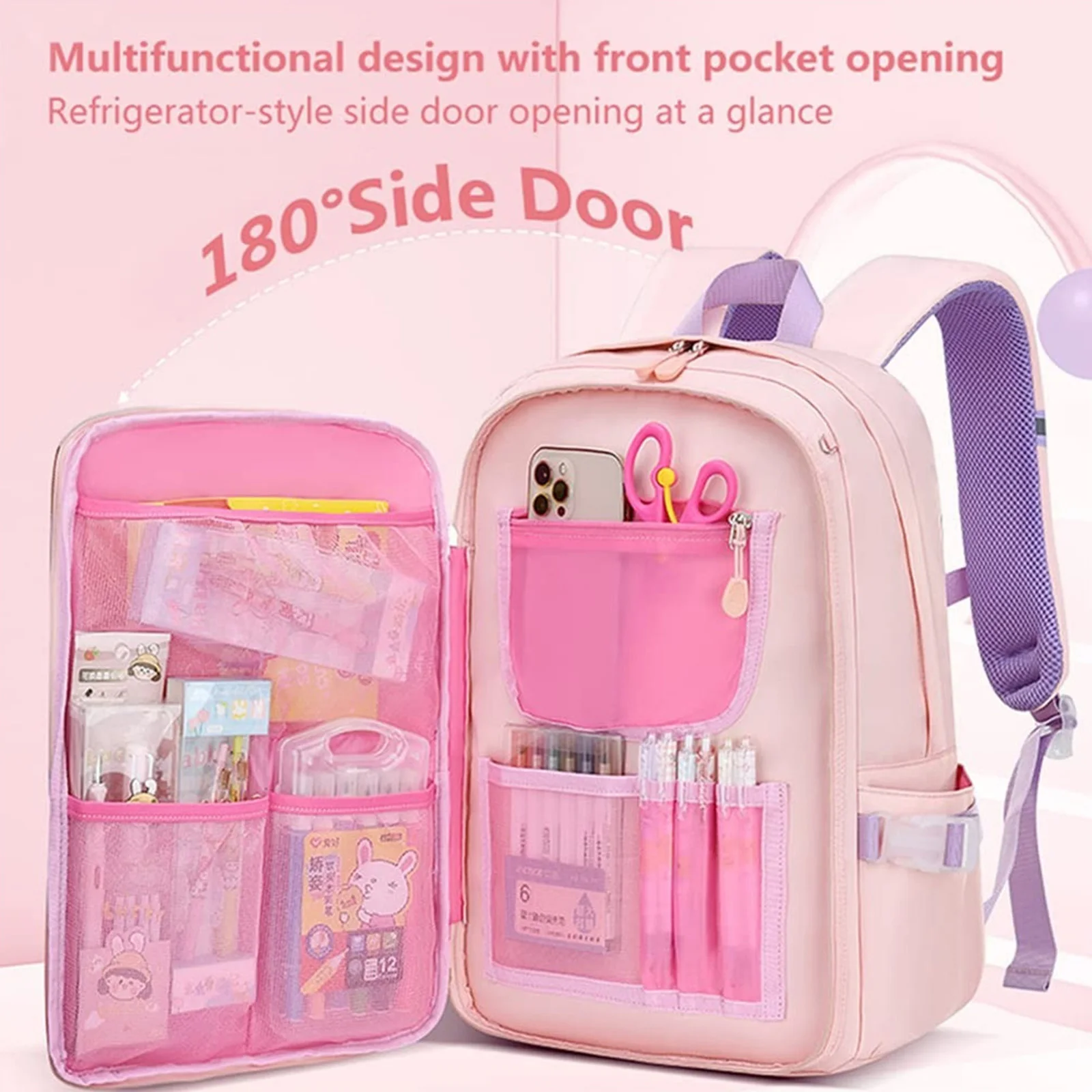 حقيبة ظهر أرنب للمدرسة حقيبة ظهر لطيفة للأطفال حقيبة مدرسية لطيفة بالترتر #5