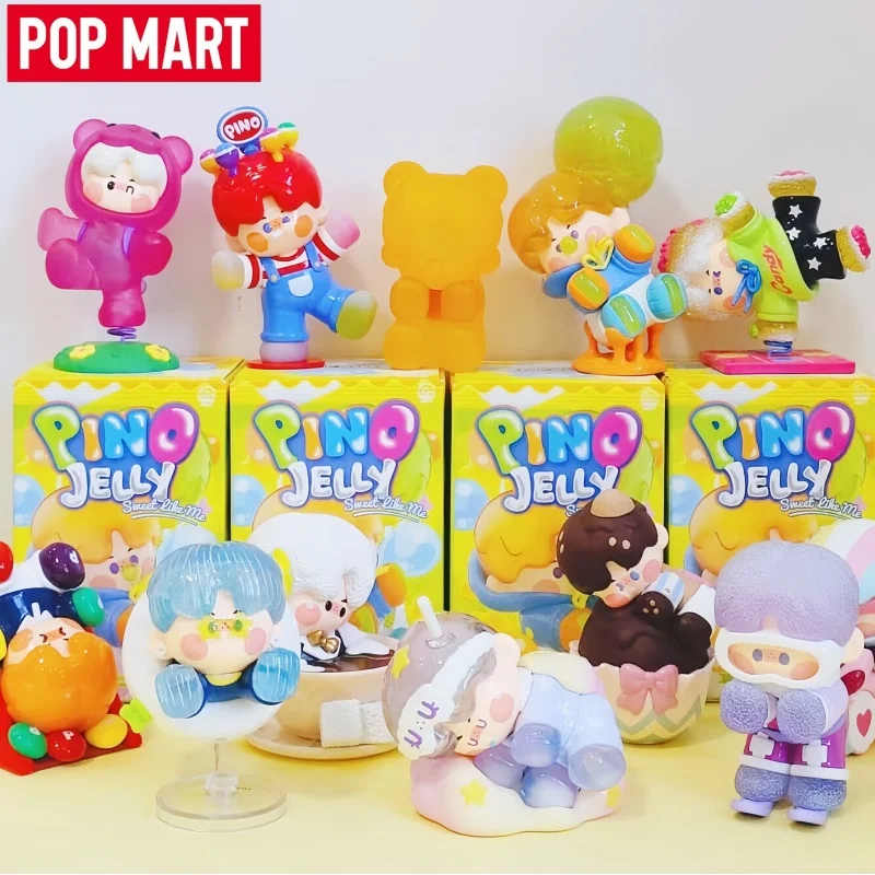POP MART PINO JELLY Sweet Like Me Series Caja Sorpresa Misteriosa Juguetes Kawaii Adornos Figuras Decorativas Modelo de Escritorio Muñecas