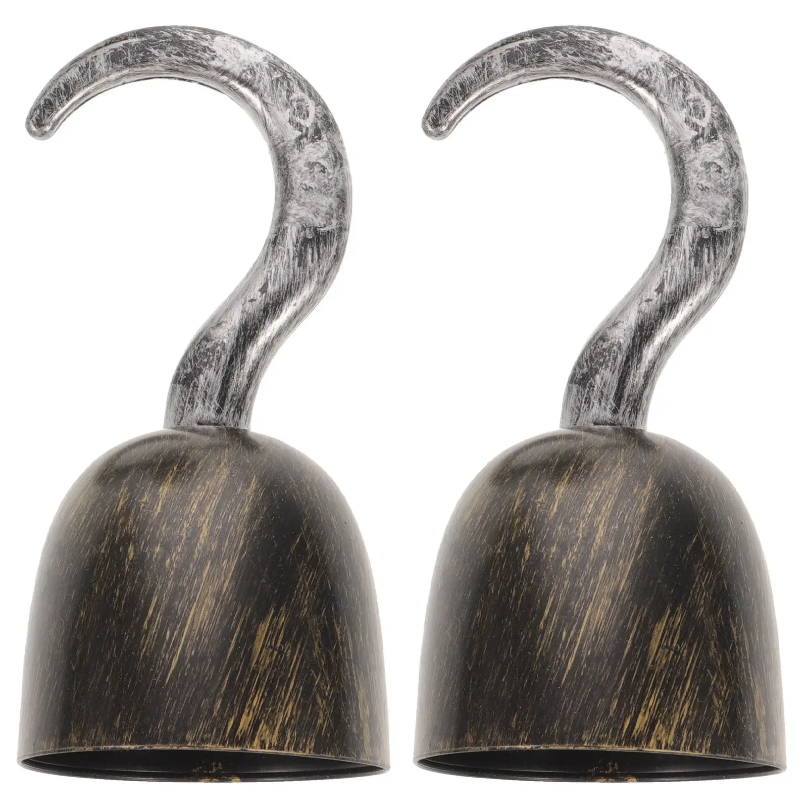 

2Pcs Plastic Pirate Hook Props for Halloween Costume Party Cosplay Adult Kids Pirate Theme Decor Scary Festival Atmosphere Prank