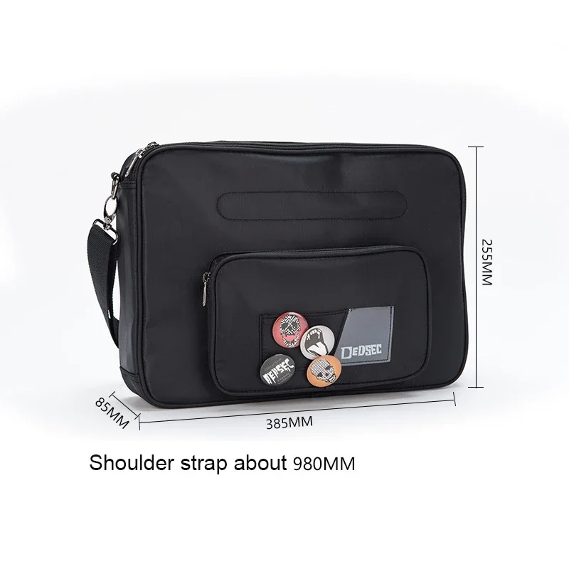 Watch Dogs 2 Marcus Holloway Cosplay Crossbody Bag Adult Unisex Watch Dog Cos Costume Bags Accessories Metal Thunderball Pendant