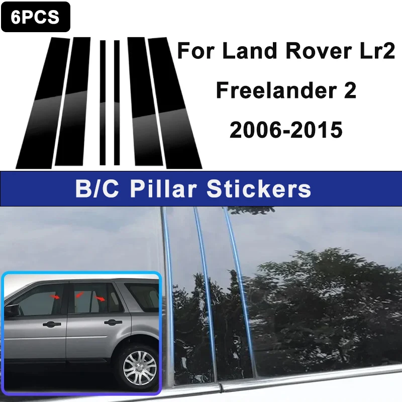 

For Land Rover Lr2 Freelander 2 2006-2015 Window B C Pillar Post Cover Trim Stickers Door Column Decorative Exterior Accessories