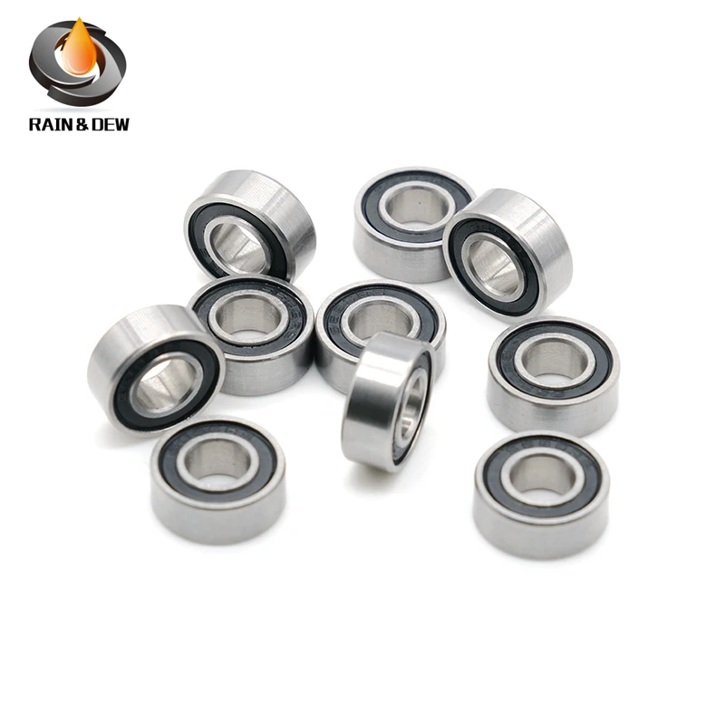 686-2RS Bearing 6x13x5mm 10PCS ABEC-7 Miniature Hobby Electric RC Car Truck 686 RS 2RS Ball Bearings 686RS Black Sealed