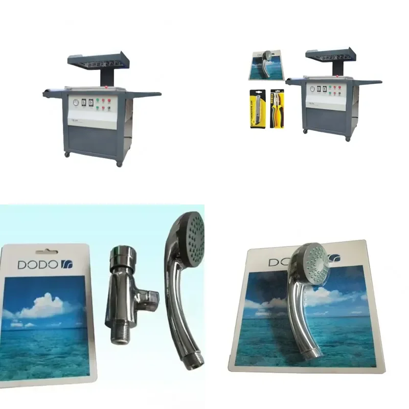 

High Speed Automatic Board Vacuum Heat Sealer Film Cardboard Packaging Machine for Hardware Tools Screw Battery Parts