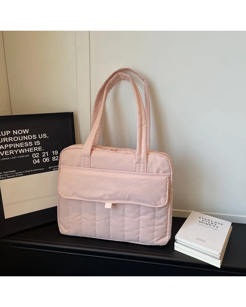 

College Students Versatile Laptop Protective Bag Minimalist Fashion Commuter Shoulder Tote Bag For Women
