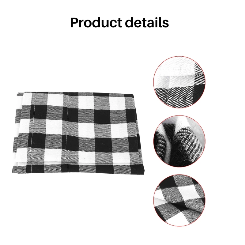 Buffalo Plaid Valances For Kitchen Farmhouse Check Plaid Valances For Window Treatment Decor (Black And White)