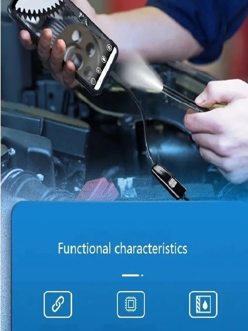 7MM Android Endoscope Camera 3 IN1 Micro USB Type C Borescope Mini Camera Waterproof LED Car Inspection For HUAWEI XIAOMI PC