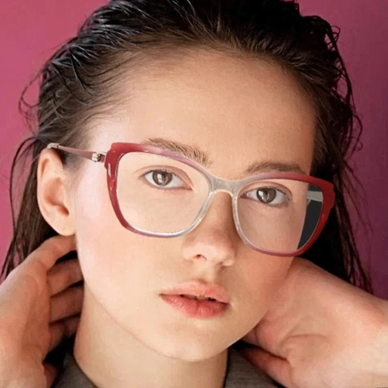

FOCUL Stylish Appearance Cat Eye Glasses Progressive Photochromic Myopia Eyeglasses Customization Prescription Optical Eyewear