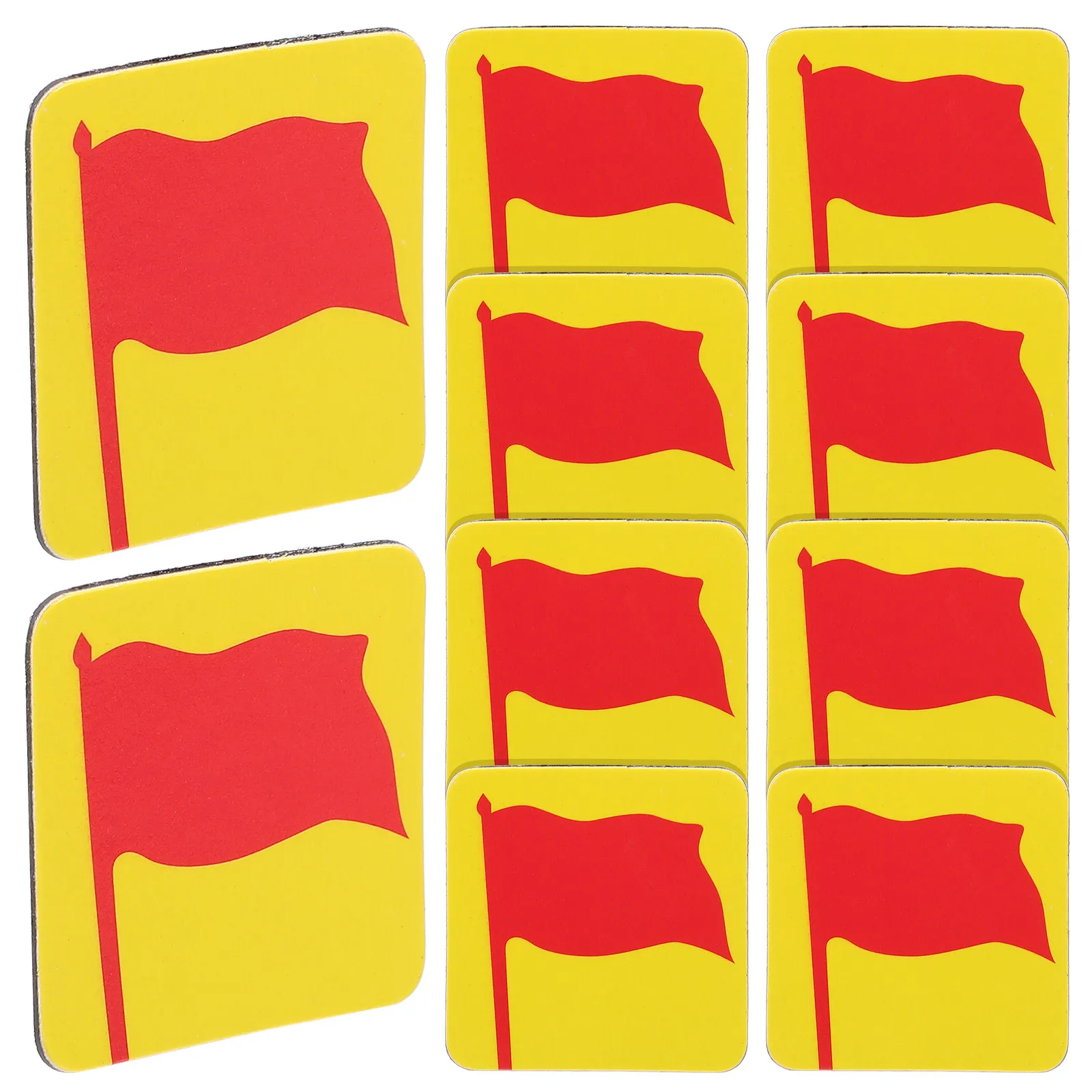 20Pcs Flag Magnetic Stickers Adhesion Creative Blackboard Magnets Decorative Fridge Decors for Metal Surfaces