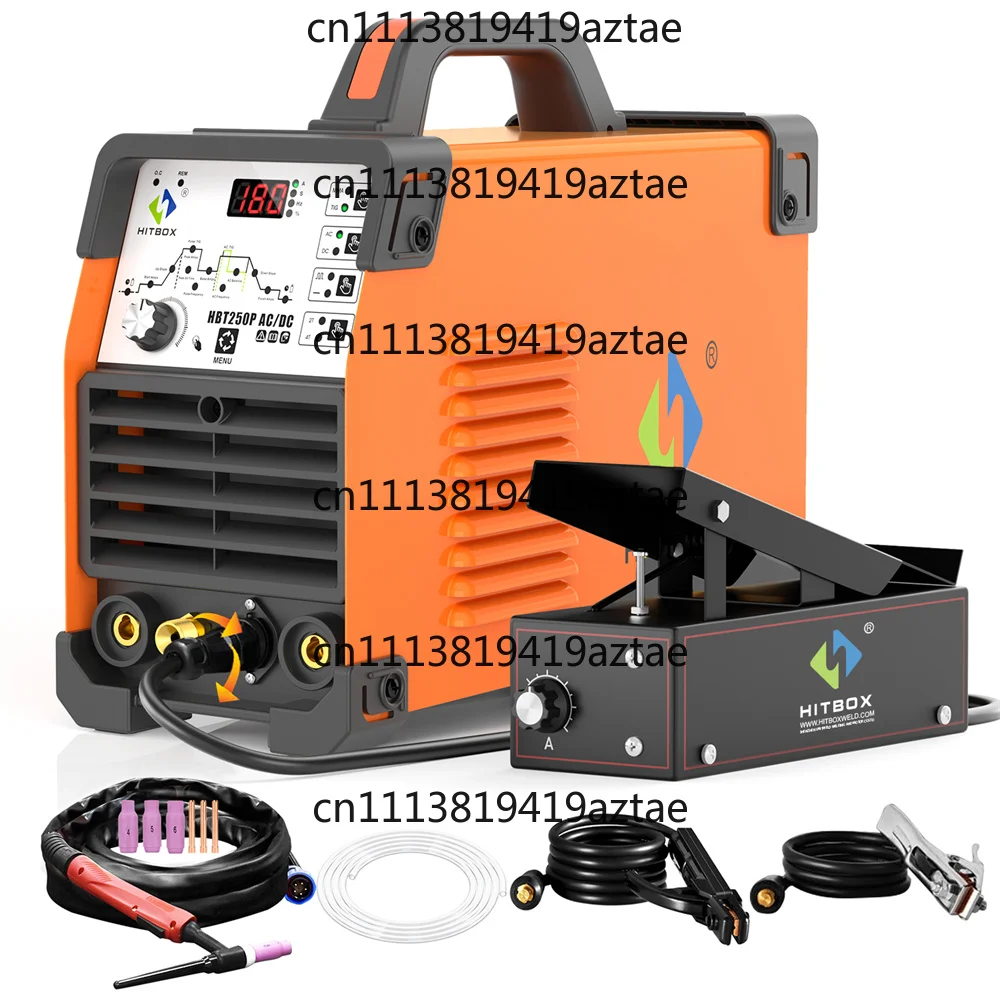 HBT250P IGBT Inverter TIG MMA Welder, AC/DC Digital Pulse Aluminium TIG Welding Machine with HF 2T/4T Function