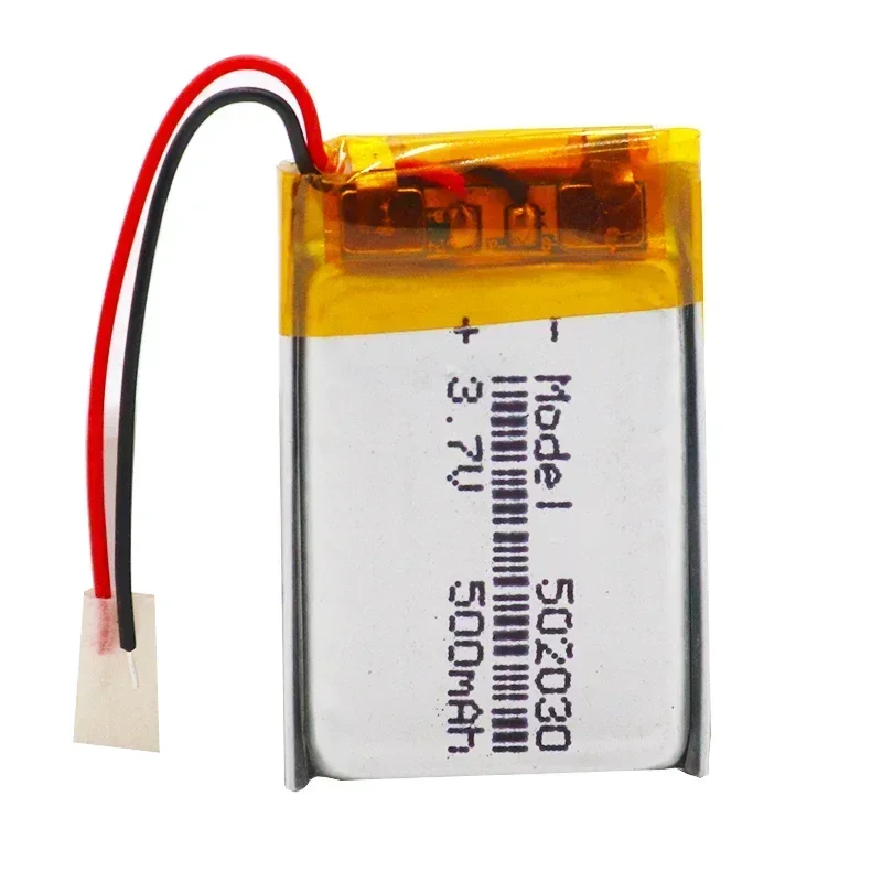 3.7V 500mAh 502030 Lithium Polymer Li-Po Li Ion Rechargeable Battery Lipo Cells For MP3 MP4 Speaker Tachograph Car DVR Camera