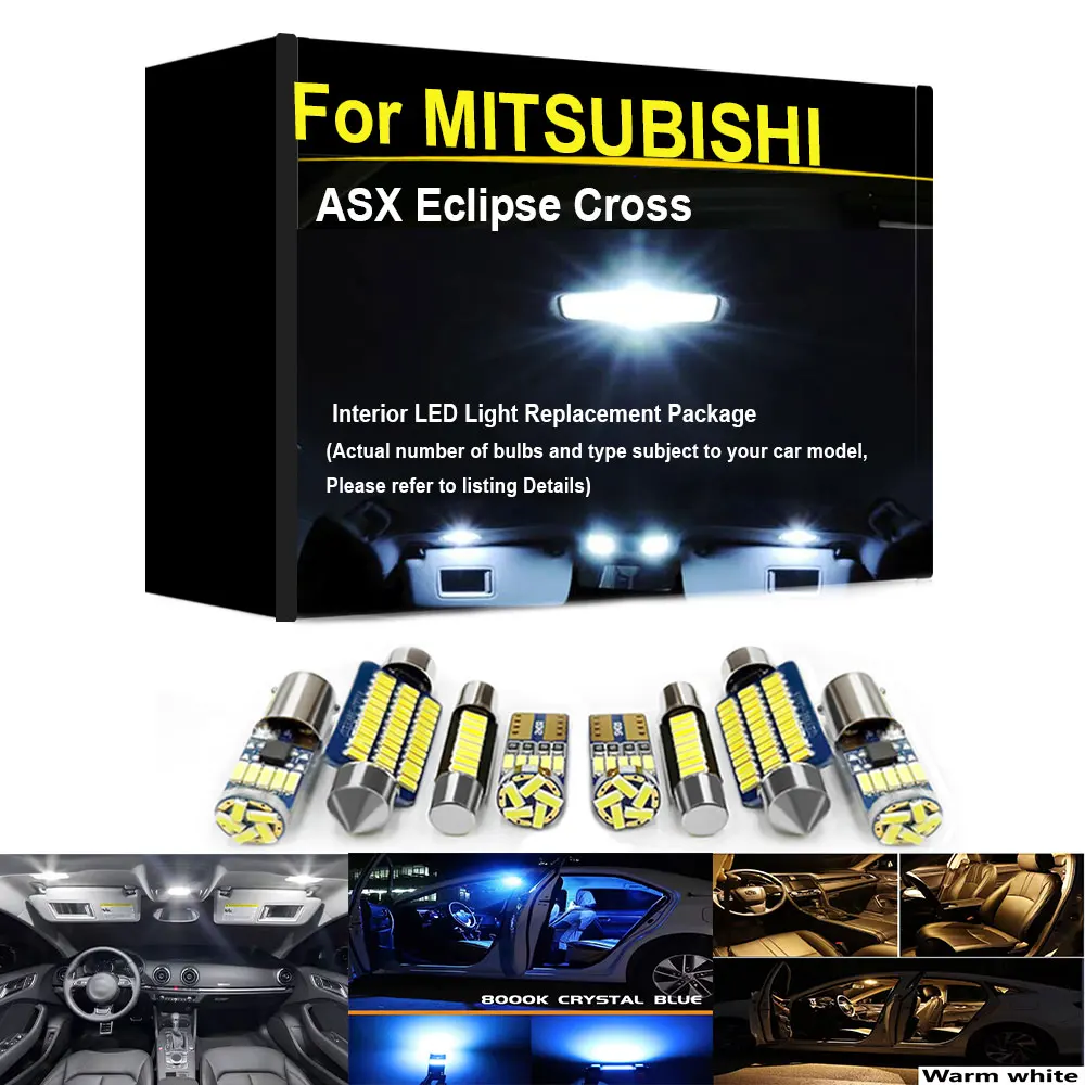 Interior LED Light Kit For MITSUBISHI ASX Eclipse Cross 2010 2013 2015 2016 2017 2018 2019 2020 Auto Part